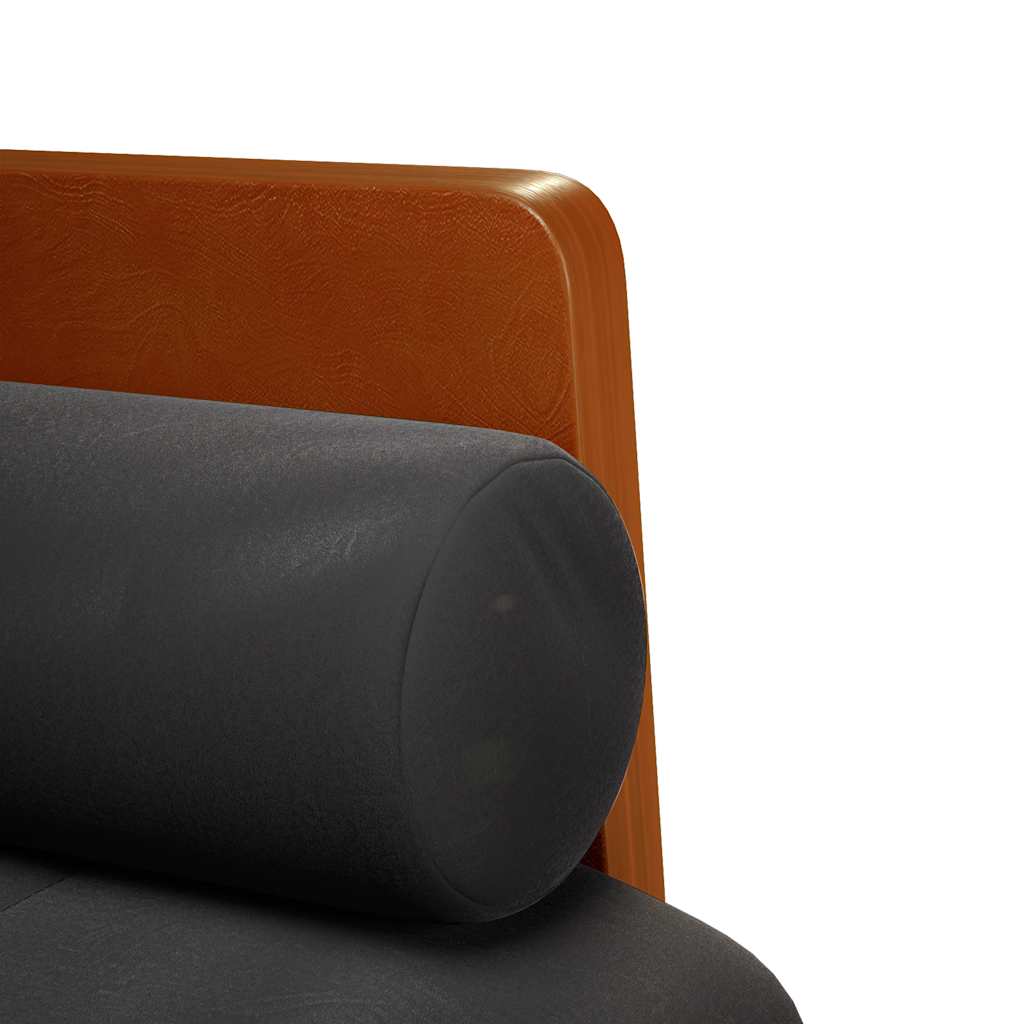 Loveseat bank met bolsters zwart 110 cm fluweel is nu te koop bij PeponiXL, paradijselijk wonen!