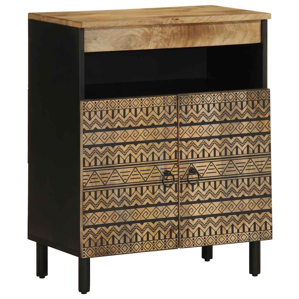 Dressoir 60x33,5x75 cm massief ruw mangohout is nu te koop bij PeponiXL, paradijselijk wonen!