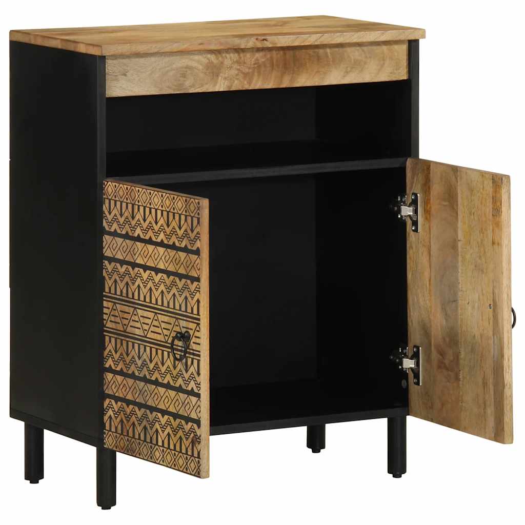 Dressoir 60x33,5x75 cm massief ruw mangohout is nu te koop bij PeponiXL, paradijselijk wonen!