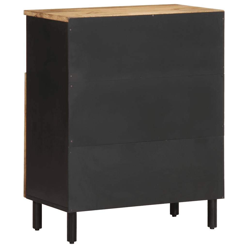 Dressoir 60x33,5x75 cm massief ruw mangohout is nu te koop bij PeponiXL, paradijselijk wonen!