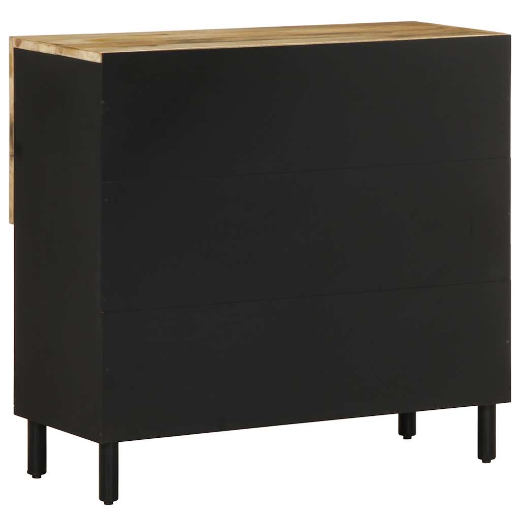 Dressoir 80x33,5x75 cm massief ruw mangohout is nu te koop bij PeponiXL, paradijselijk wonen!