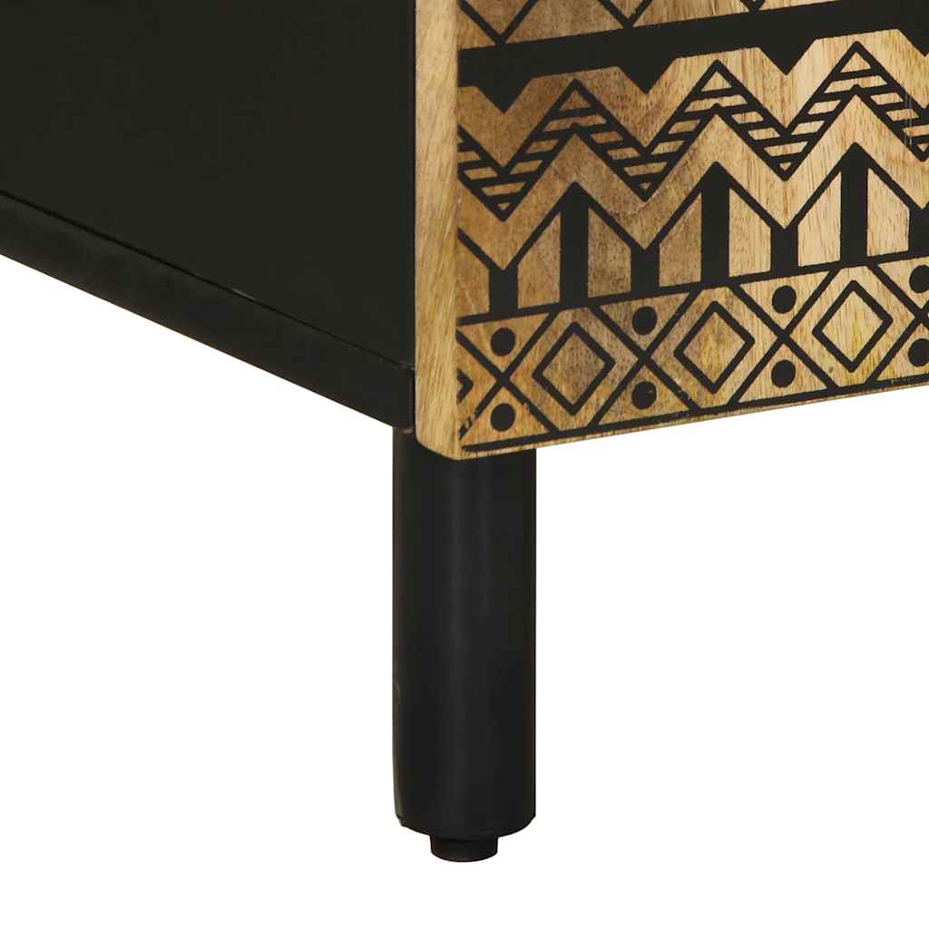 Dressoir 90x33,5x75 cm massief ruw mangohout is nu te koop bij PeponiXL, paradijselijk wonen!