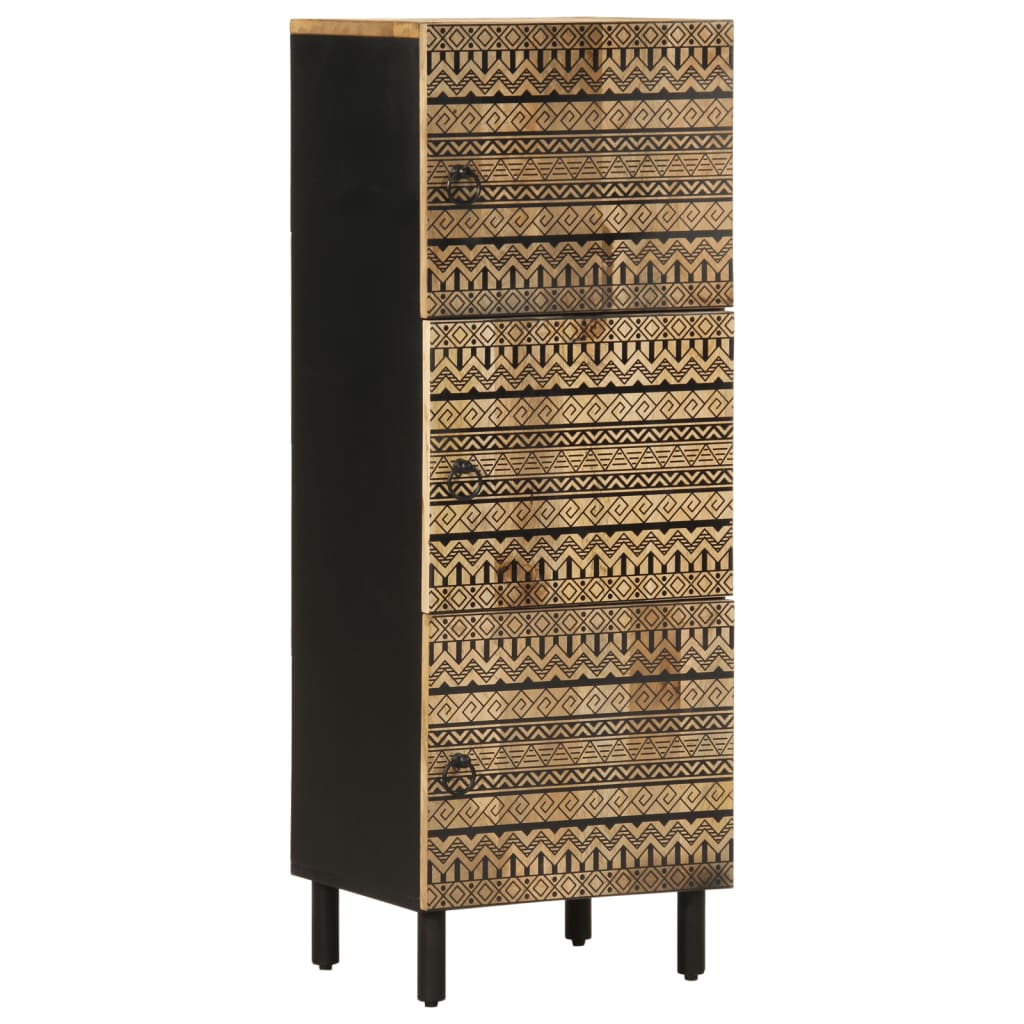 Hoge kast 40x33,5x110 cm massief ruw mangohout is nu te koop bij PeponiXL, paradijselijk wonen!