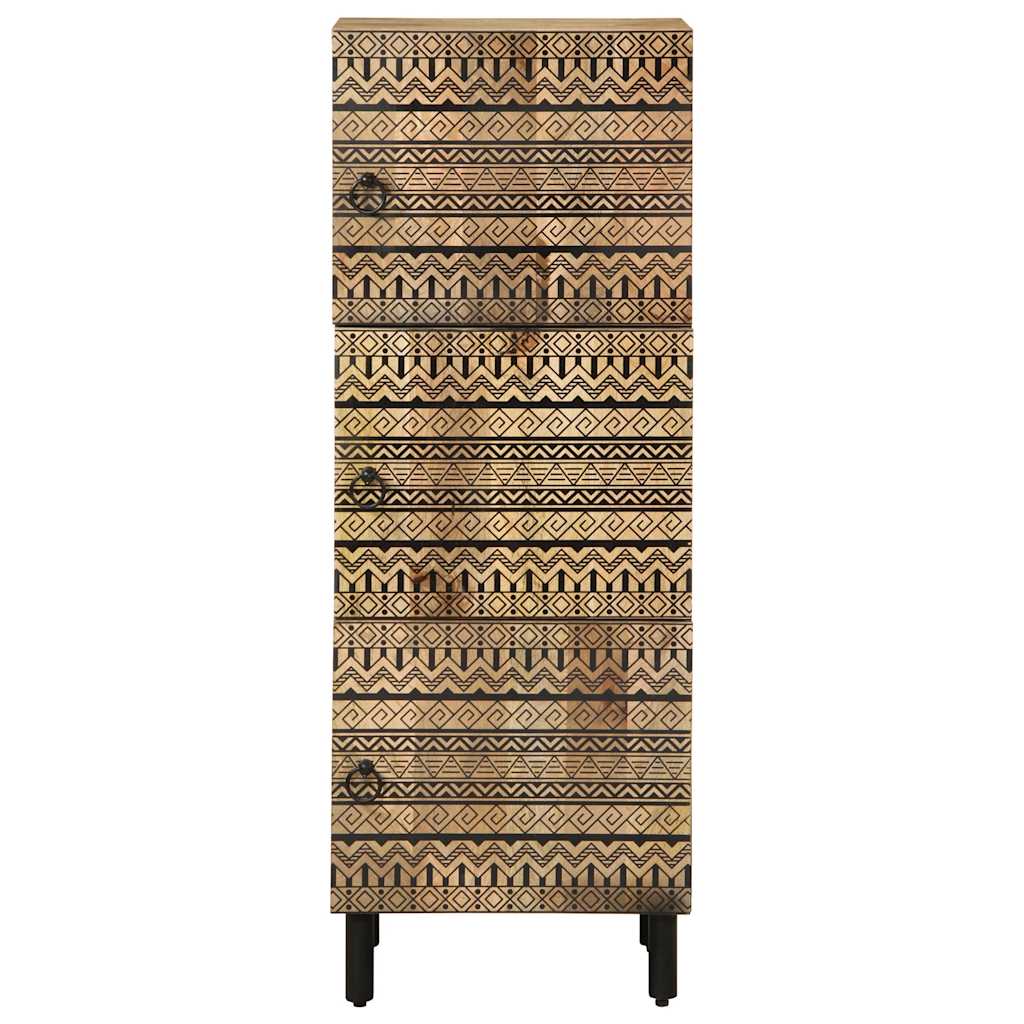 Hoge kast 40x33,5x110 cm massief ruw mangohout is nu te koop bij PeponiXL, paradijselijk wonen!