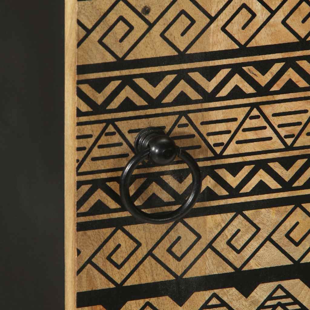 Hoge kast 40x33,5x110 cm massief ruw mangohout is nu te koop bij PeponiXL, paradijselijk wonen!