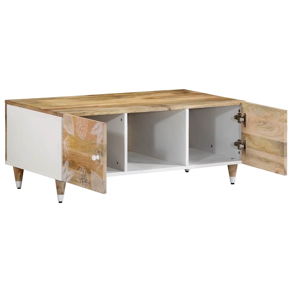 Salontafel 100x54x40 cm massief mangohout is nu te koop bij PeponiXL, paradijselijk wonen!