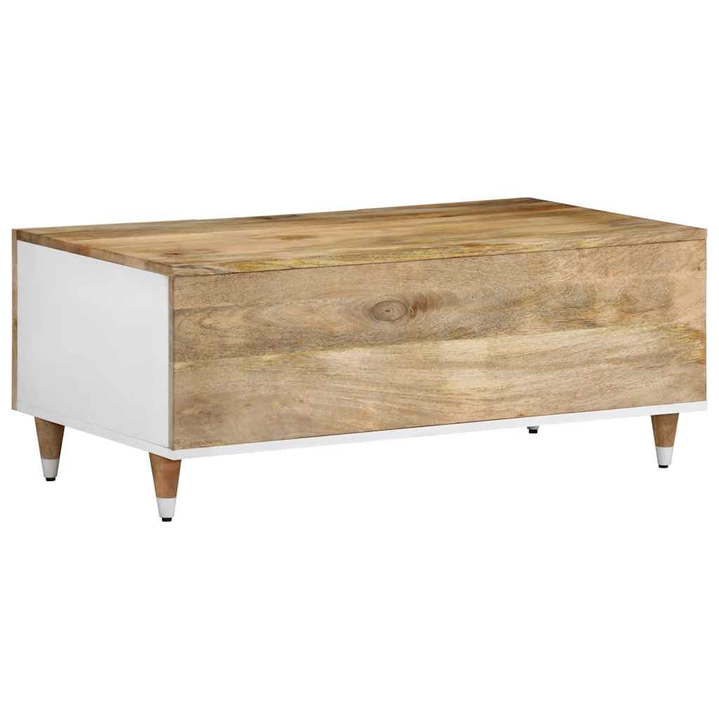 Salontafel 100x54x40 cm massief mangohout is nu te koop bij PeponiXL, paradijselijk wonen!