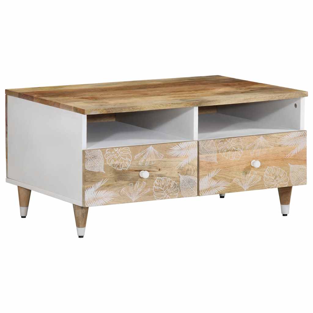 Salontafel 80x54x40 cm massief mangohout is nu te koop bij PeponiXL, paradijselijk wonen!