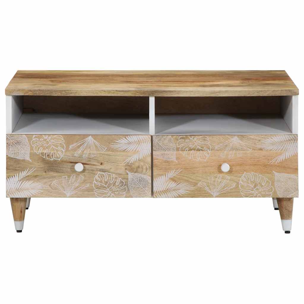 Salontafel 80x54x40 cm massief mangohout is nu te koop bij PeponiXL, paradijselijk wonen!