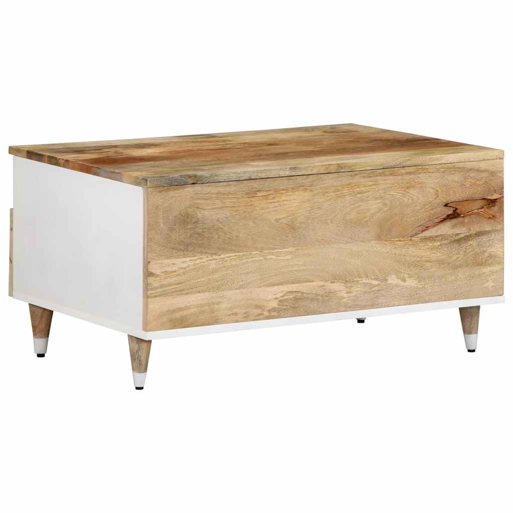 Salontafel 80x54x40 cm massief mangohout is nu te koop bij PeponiXL, paradijselijk wonen!