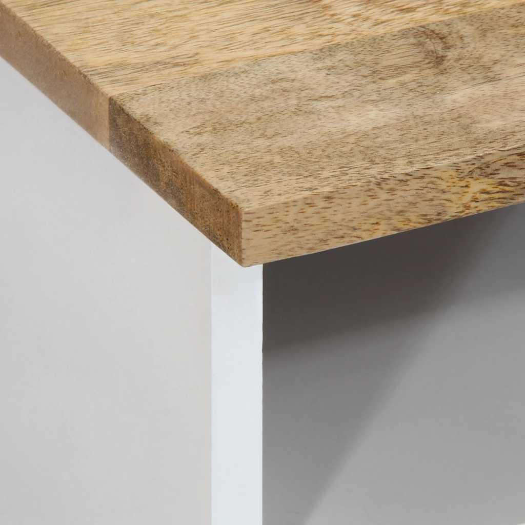 Salontafel 80x54x40 cm massief mangohout is nu te koop bij PeponiXL, paradijselijk wonen!