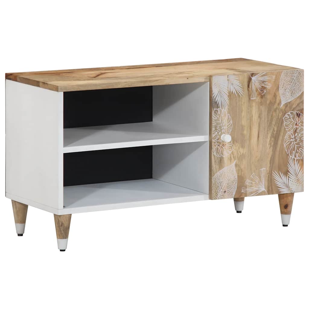 Tv-meubel 80x31,5x46 cm massief mangohout is nu te koop bij PeponiXL, paradijselijk wonen!