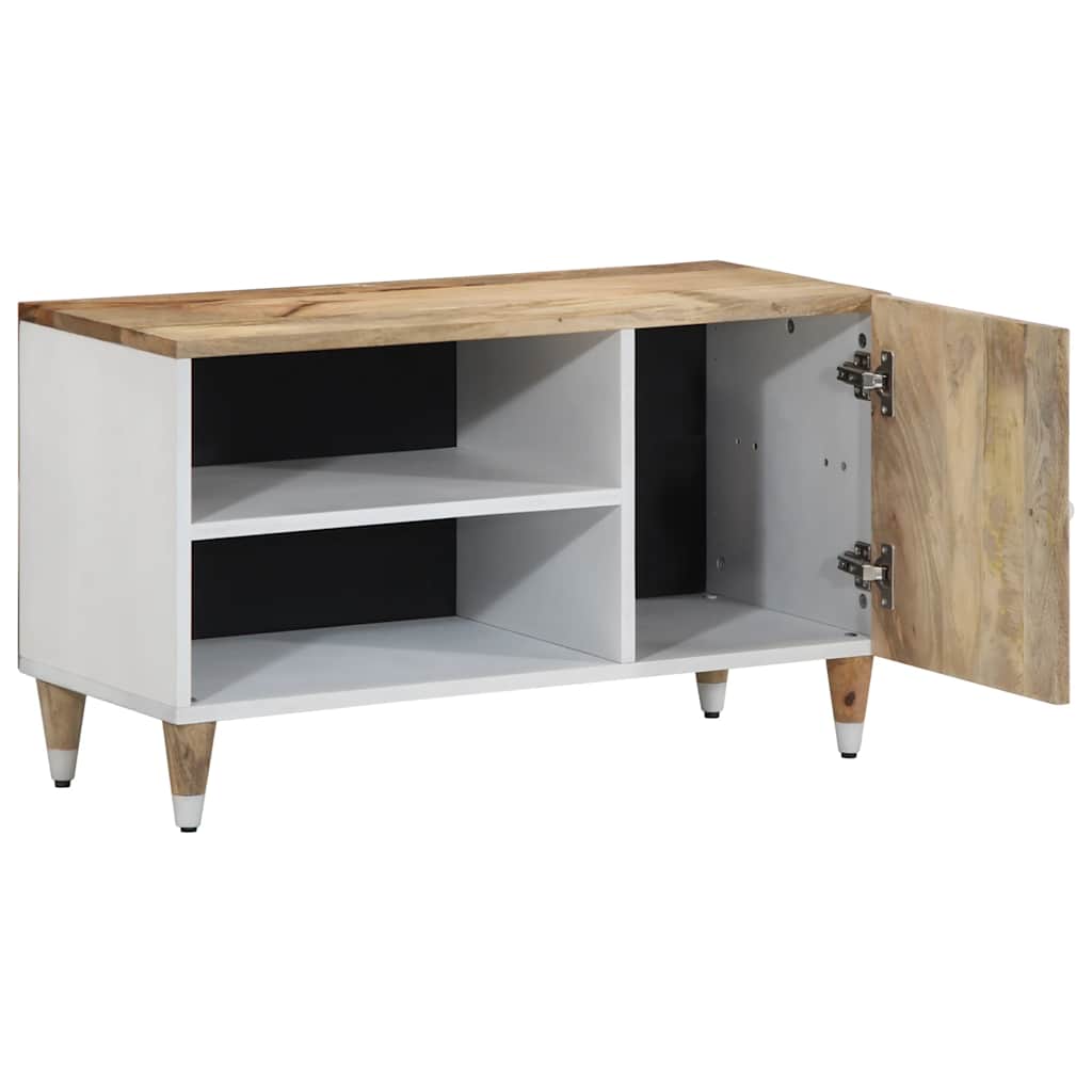 Tv-meubel 80x31,5x46 cm massief mangohout is nu te koop bij PeponiXL, paradijselijk wonen!