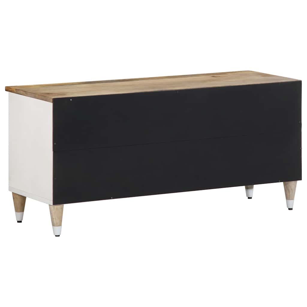 Tv-meubel 100x33,5x46 cm massief mangohout is nu te koop bij PeponiXL, paradijselijk wonen!