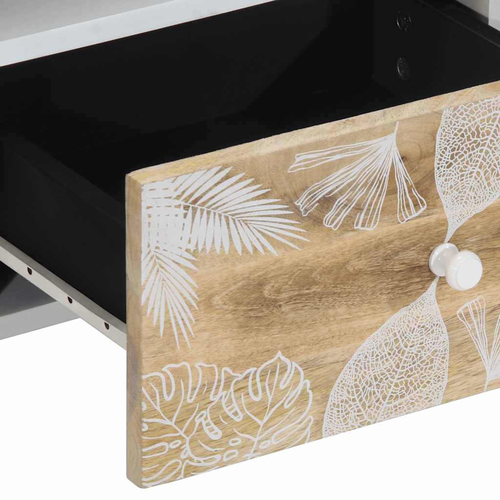 Tv-meubel 100x33,5x46 cm massief mangohout is nu te koop bij PeponiXL, paradijselijk wonen!