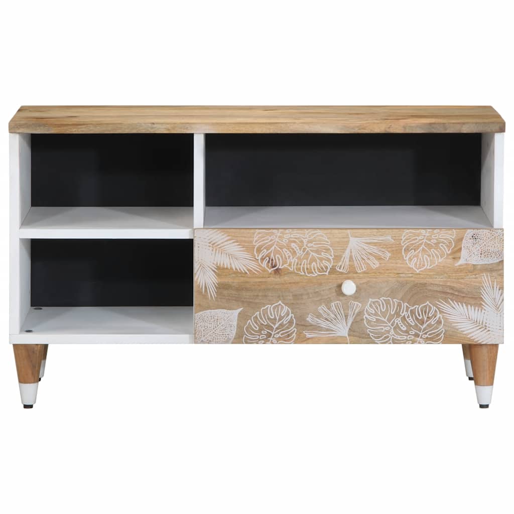 Tv-meubel 80x33,5x46 cm massief mangohout is nu te koop bij PeponiXL, paradijselijk wonen!