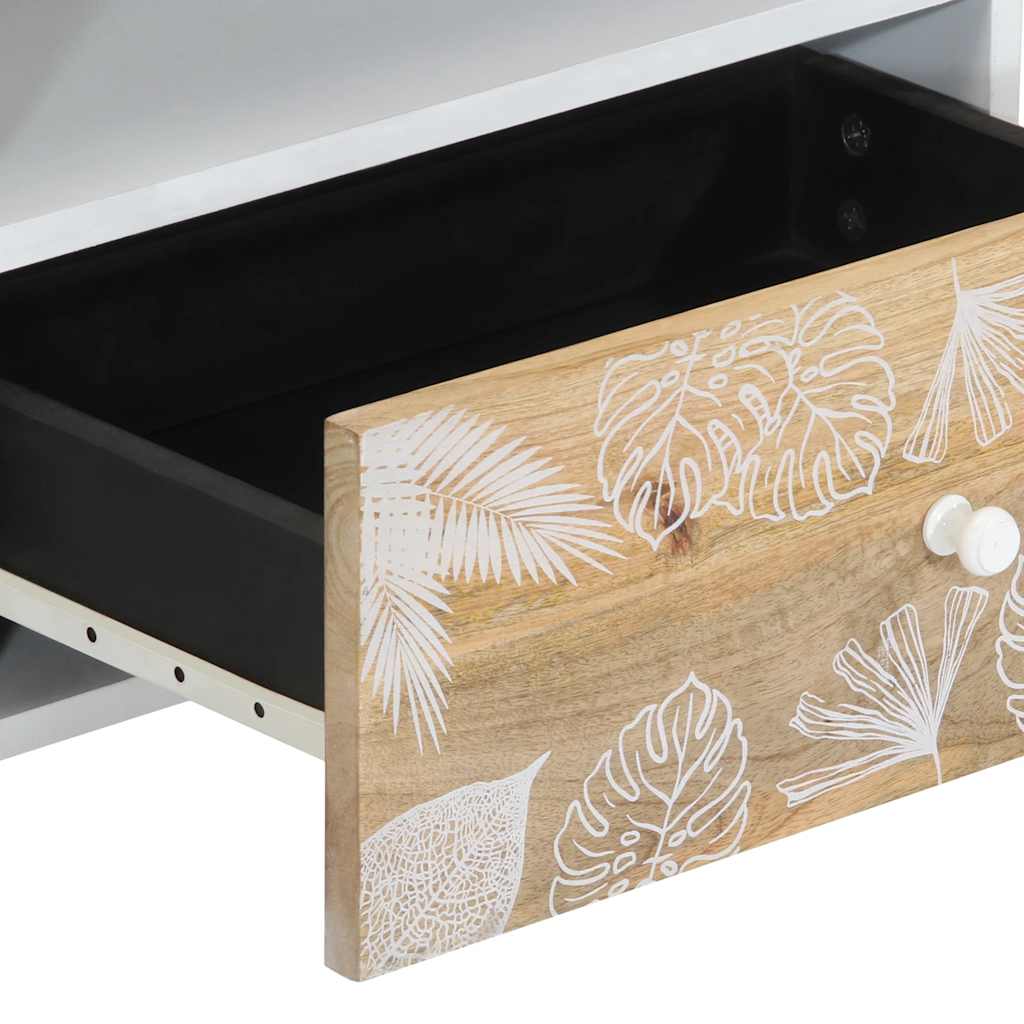 Tv-meubel 80x33,5x46 cm massief mangohout is nu te koop bij PeponiXL, paradijselijk wonen!