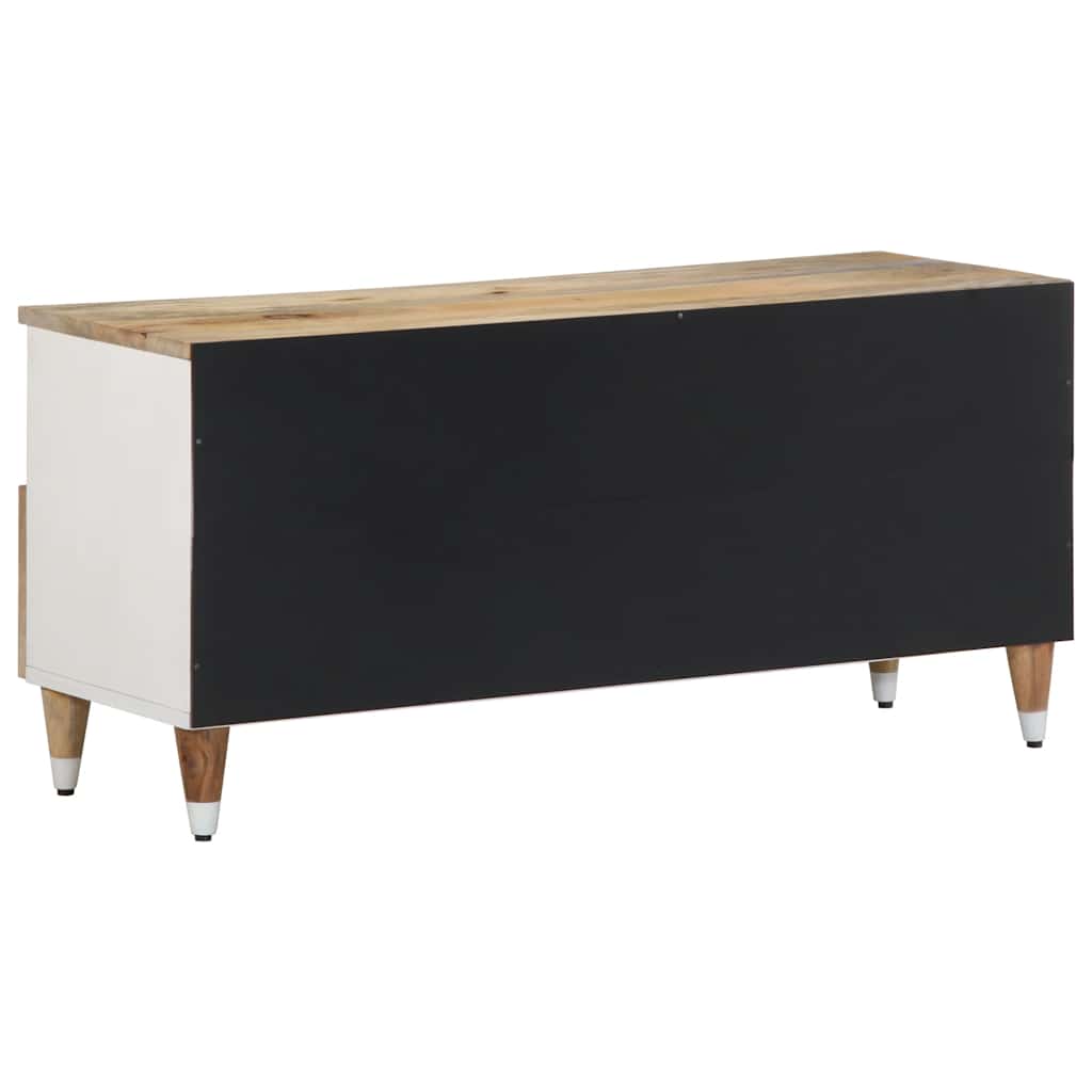 Tv-meubel 100x33,5x46 cm massief mangohout is nu te koop bij PeponiXL, paradijselijk wonen!