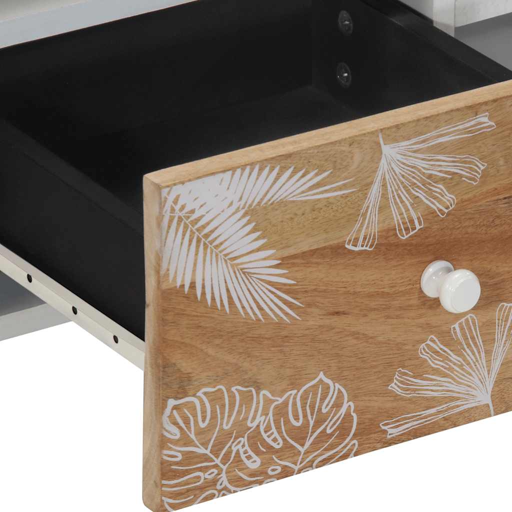 Tv-meubel 100x33,5x46 cm massief mangohout is nu te koop bij PeponiXL, paradijselijk wonen!