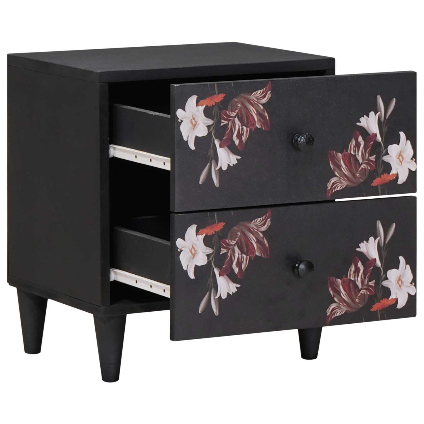 Nachtkastje 2 pcs Bruin 40 x 33,5 x 46 cm Massief Mango Hout is nu te koop bij PeponiXL, paradijselijk wonen!