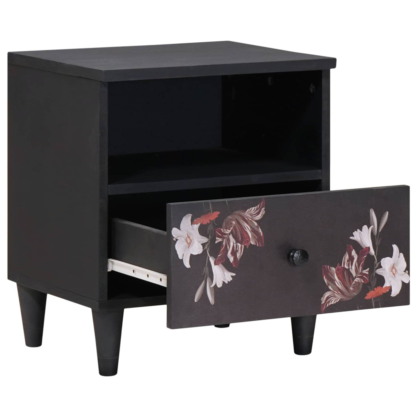 Nachtkastje met lade Bruin 40 x 33 x 46 cm Massief Mango Hout is nu te koop bij PeponiXL, paradijselijk wonen!