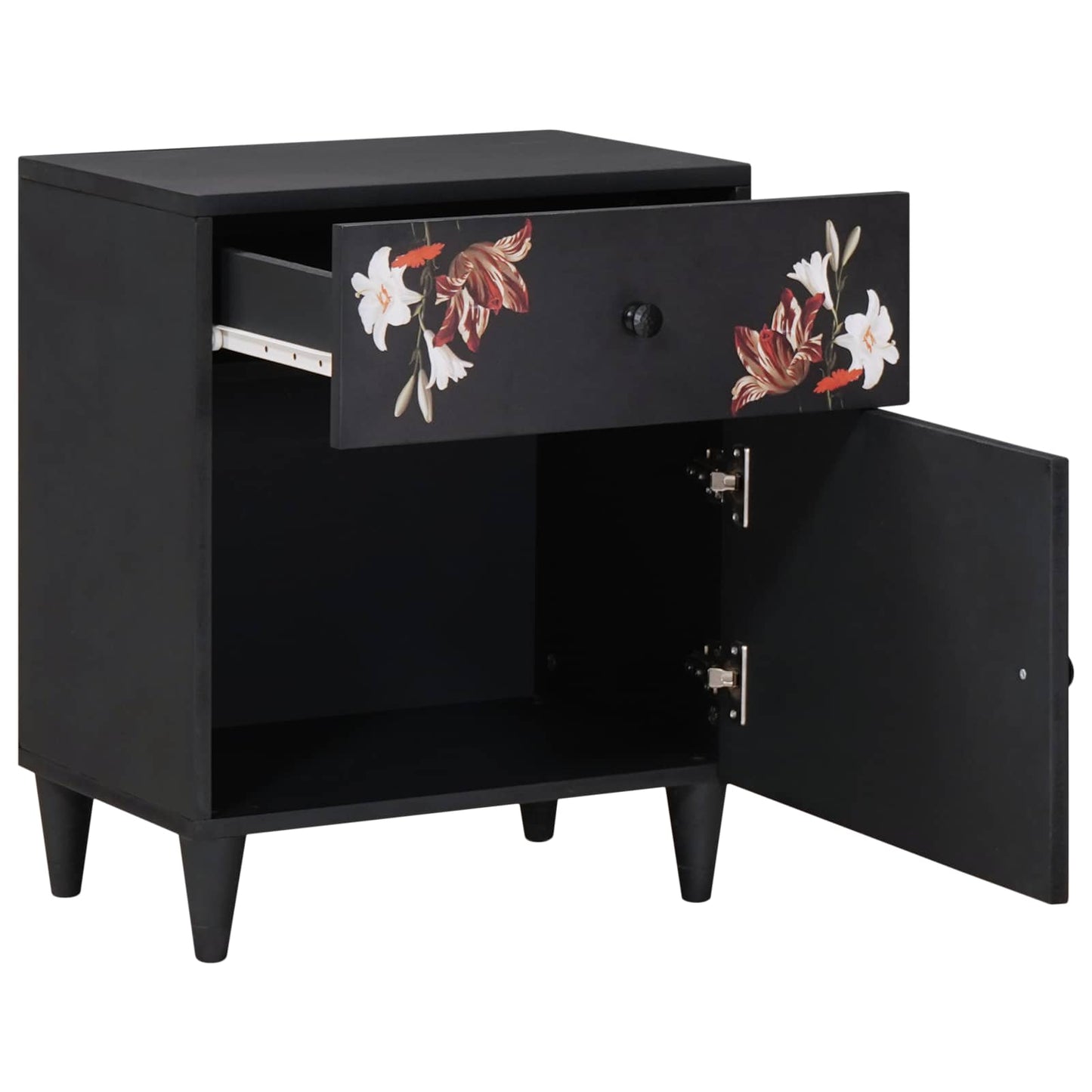 Nachtkastje Multikleur 50 x 33 x 60 cm Massief Mango Hout is nu te koop bij PeponiXL, paradijselijk wonen!