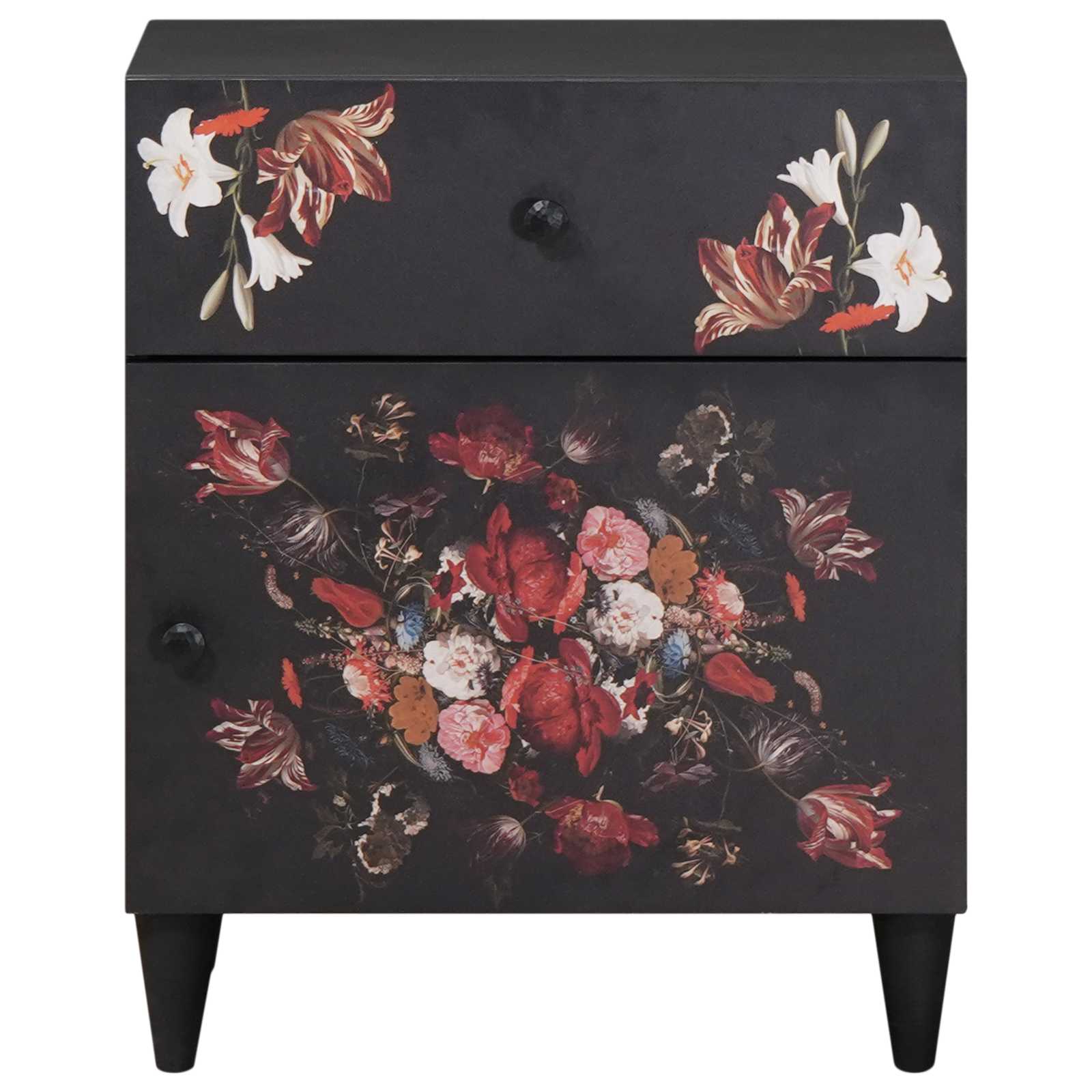 Nachtkastje Multikleur 50 x 33 x 60 cm Massief Mango Hout is nu te koop bij PeponiXL, paradijselijk wonen!