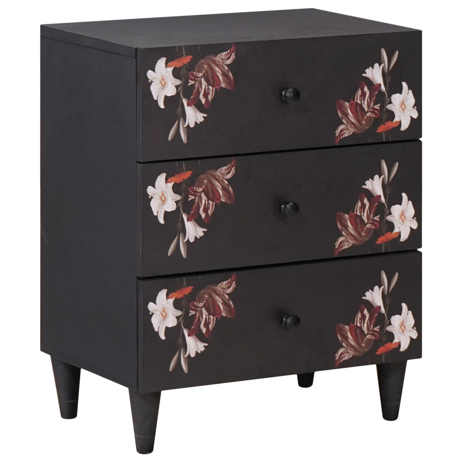 Nachtkastje Multikleur 50 x 33 x 60 cm Massief Mango Hout is nu te koop bij PeponiXL, paradijselijk wonen!