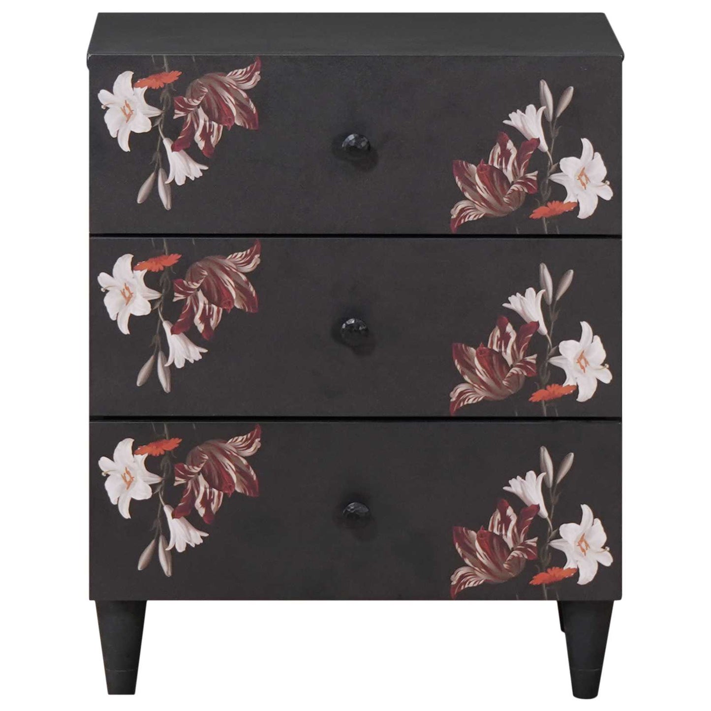 Nachtkastje Multikleur 50 x 33 x 60 cm Massief Mango Hout is nu te koop bij PeponiXL, paradijselijk wonen!