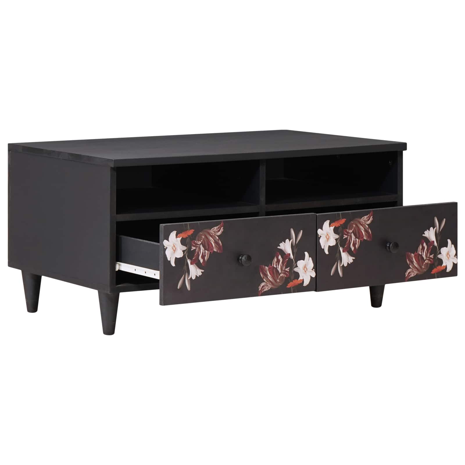 Salontafel Multikleur 80 x 54 x 40 cm Massief Mango Hout is nu te koop bij PeponiXL, paradijselijk wonen!