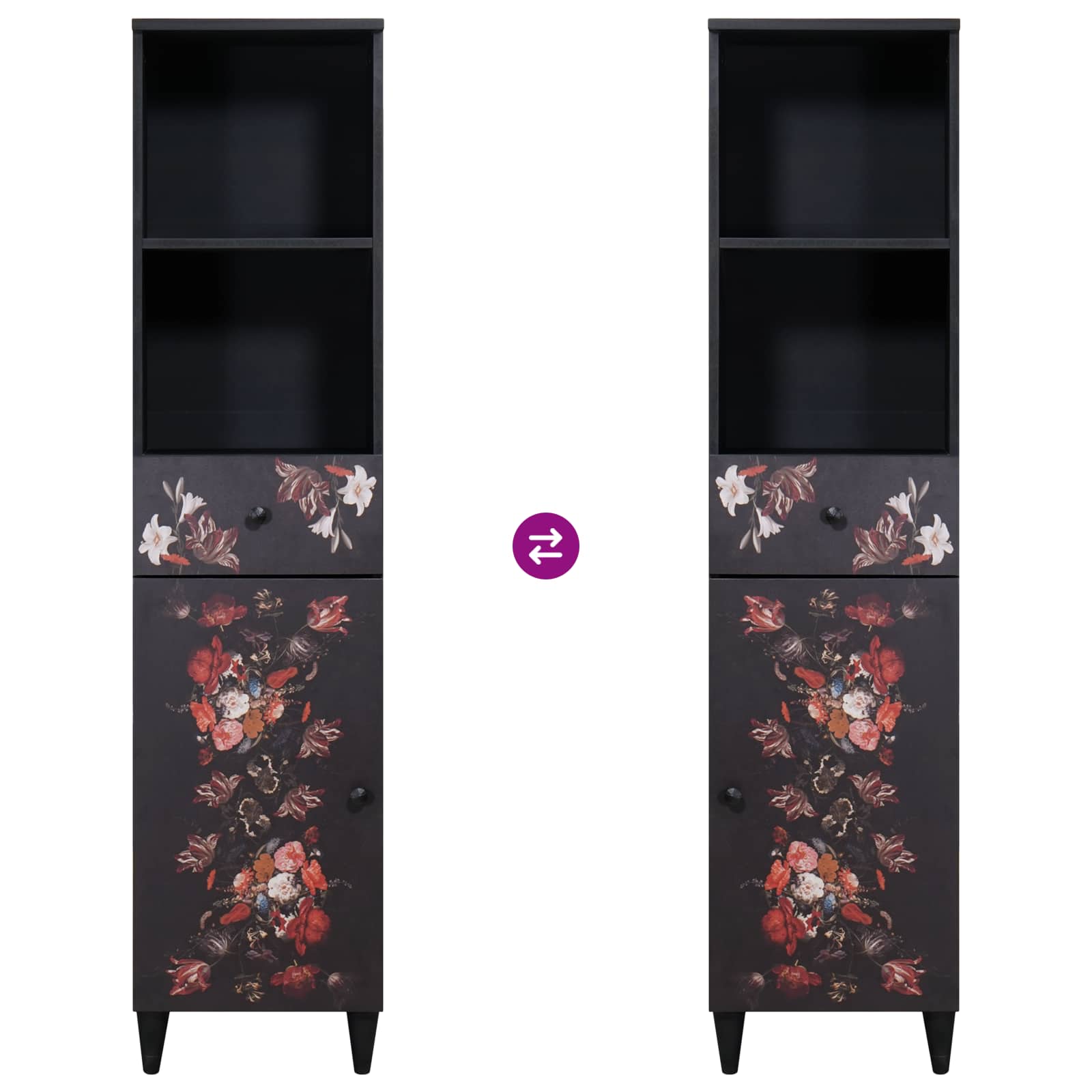 Badkamerkast Multikleur 38 x 33,5 x 160 cm Massief Mango Hout is nu te koop bij PeponiXL, paradijselijk wonen!