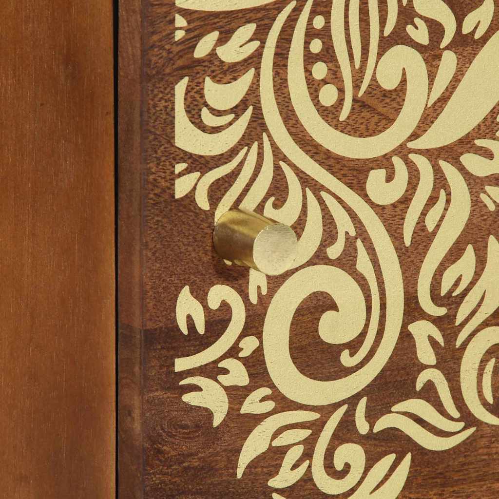 Nachtkastje met Deur 2 pcs Honingbruin 40 x 33 x 46 cm is nu te koop bij PeponiXL, paradijselijk wonen!