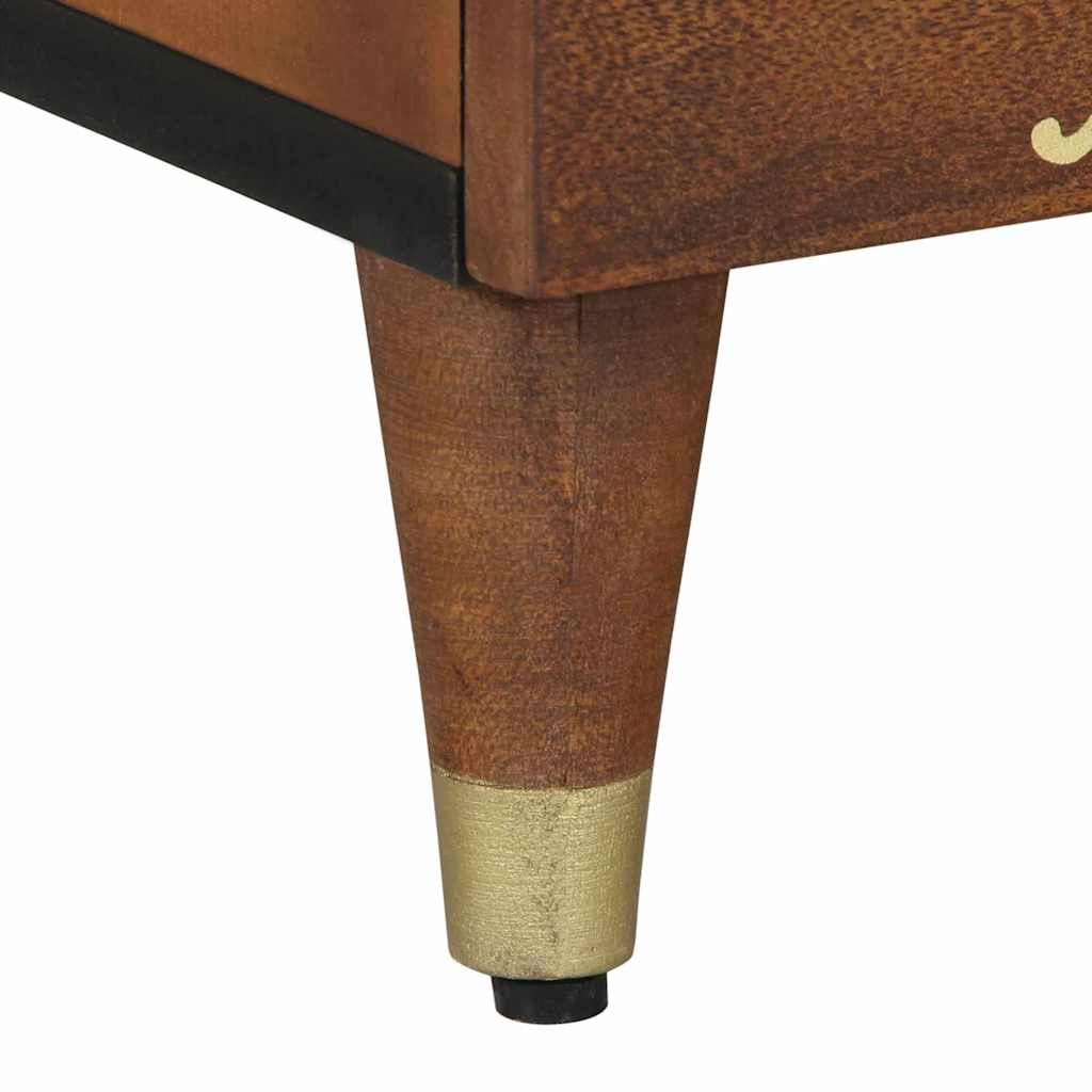 Nachtkastje met Deur 2 pcs Honingbruin 40 x 33 x 46 cm is nu te koop bij PeponiXL, paradijselijk wonen!