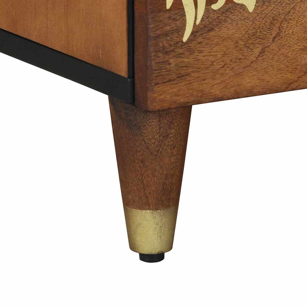 Nachtkastje Honingbruin 40 x 33 x 46 cm Massief Mango Hout is nu te koop bij PeponiXL, paradijselijk wonen!