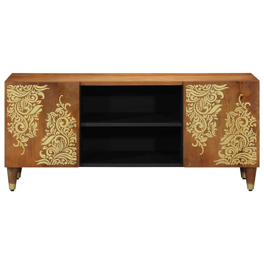 TV-kast Honingbruin 105 x 33 x 46 cm Massief Mango Hout is nu te koop bij PeponiXL, paradijselijk wonen!