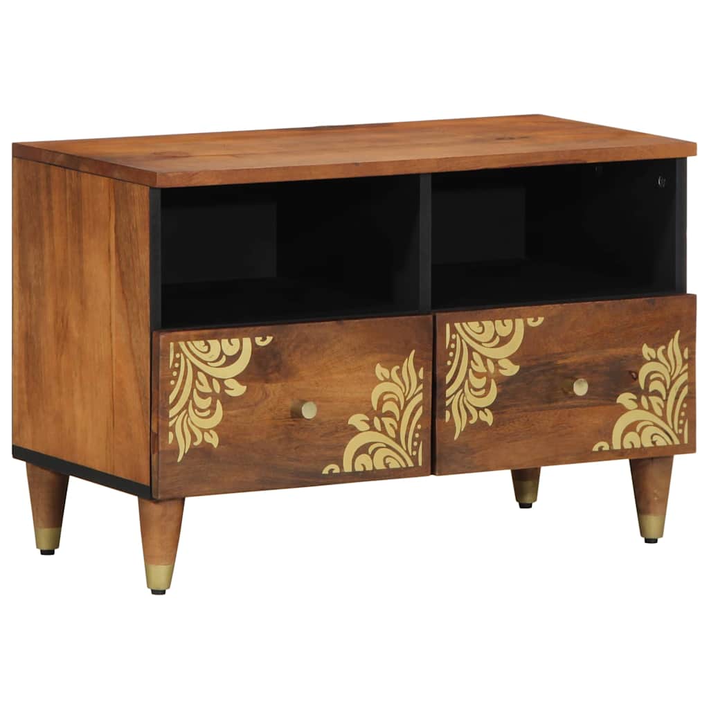 TV-kast met lade Honingbruin 70 x 33 x 46 cm Massief Mango Hout is nu te koop bij PeponiXL, paradijselijk wonen!