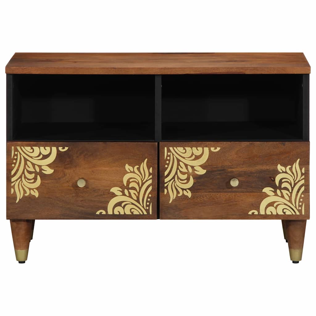 TV-kast met lade Honingbruin 70 x 33 x 46 cm Massief Mango Hout is nu te koop bij PeponiXL, paradijselijk wonen!