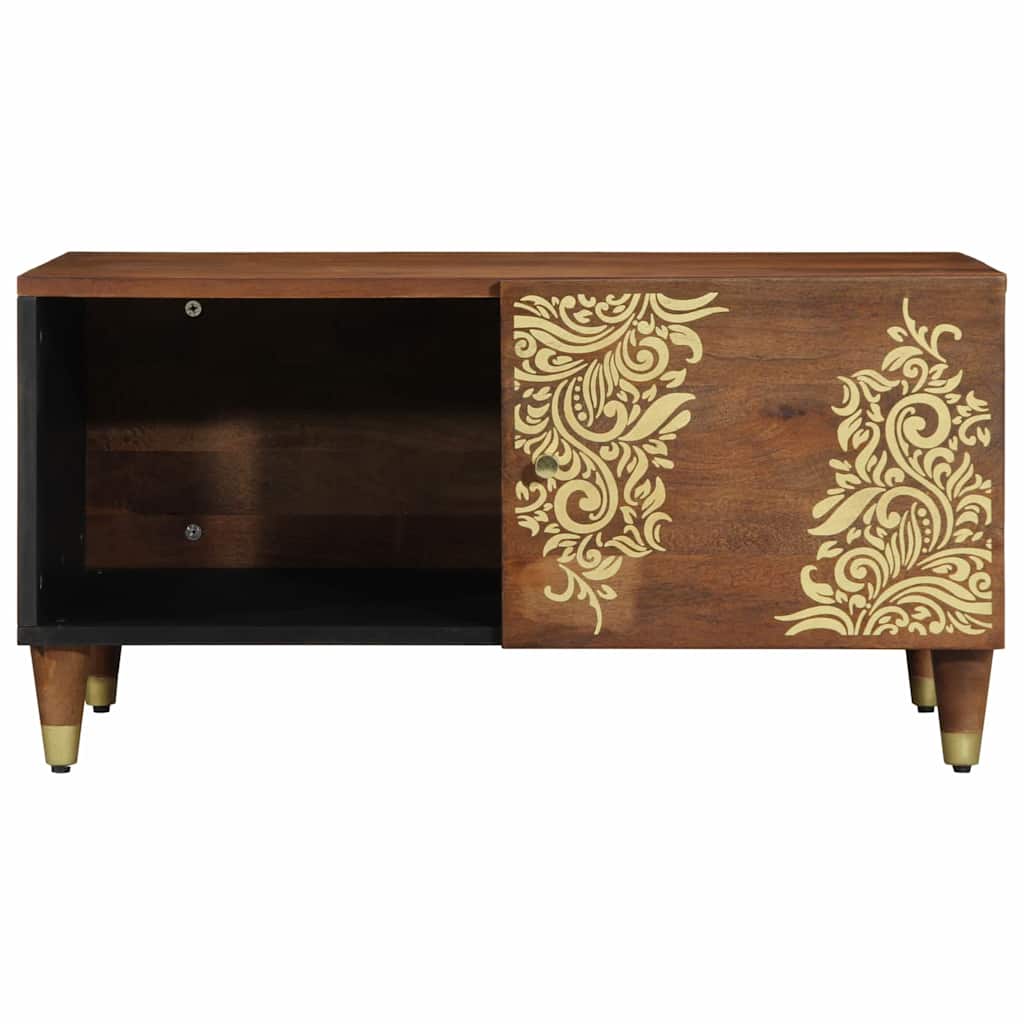Salontafel Honingbruin 80 x 50 x 40 cm Massief Mango Hout is nu te koop bij PeponiXL, paradijselijk wonen!