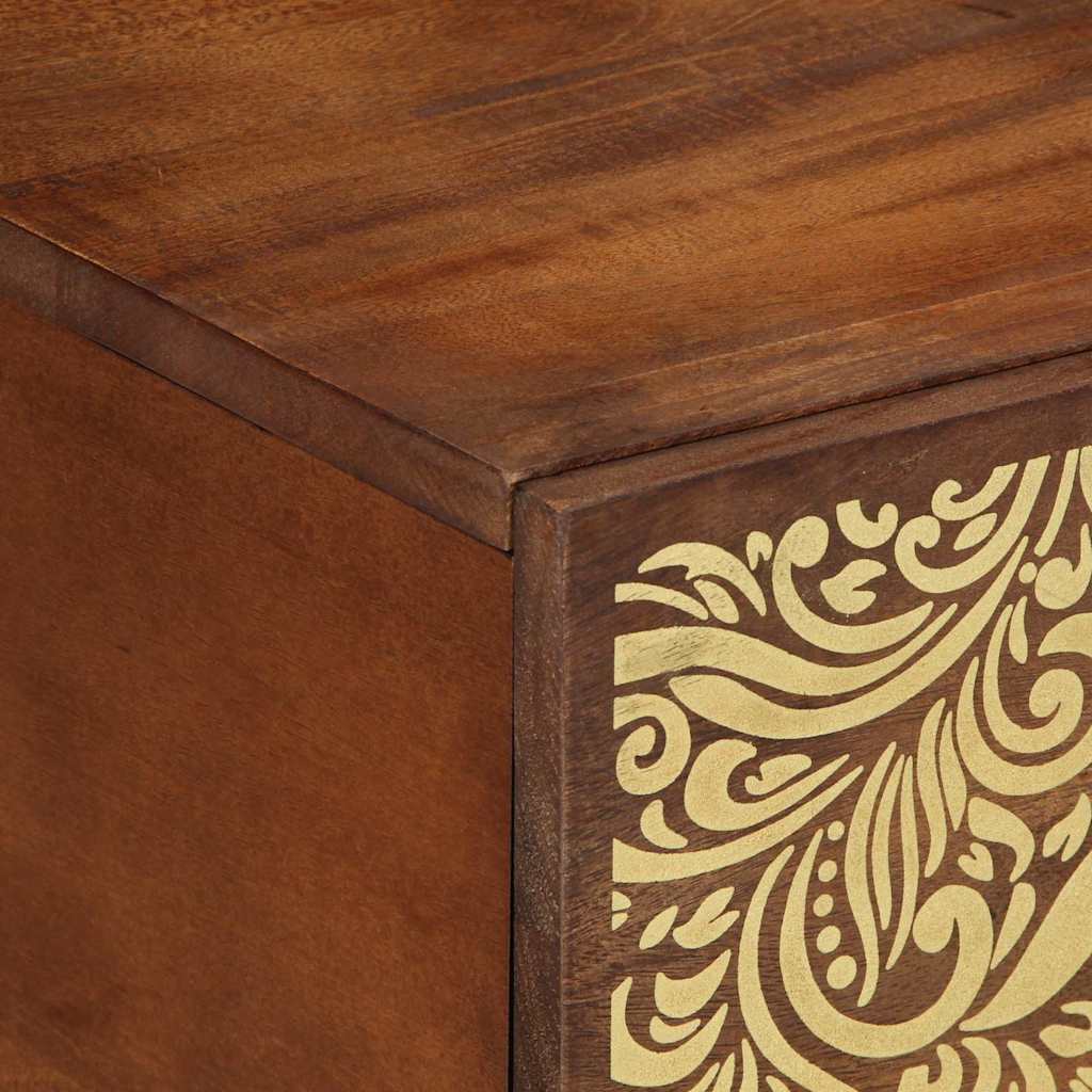 Salontafel Honingbruin 80 x 50 x 40 cm Massief Mango Hout is nu te koop bij PeponiXL, paradijselijk wonen!