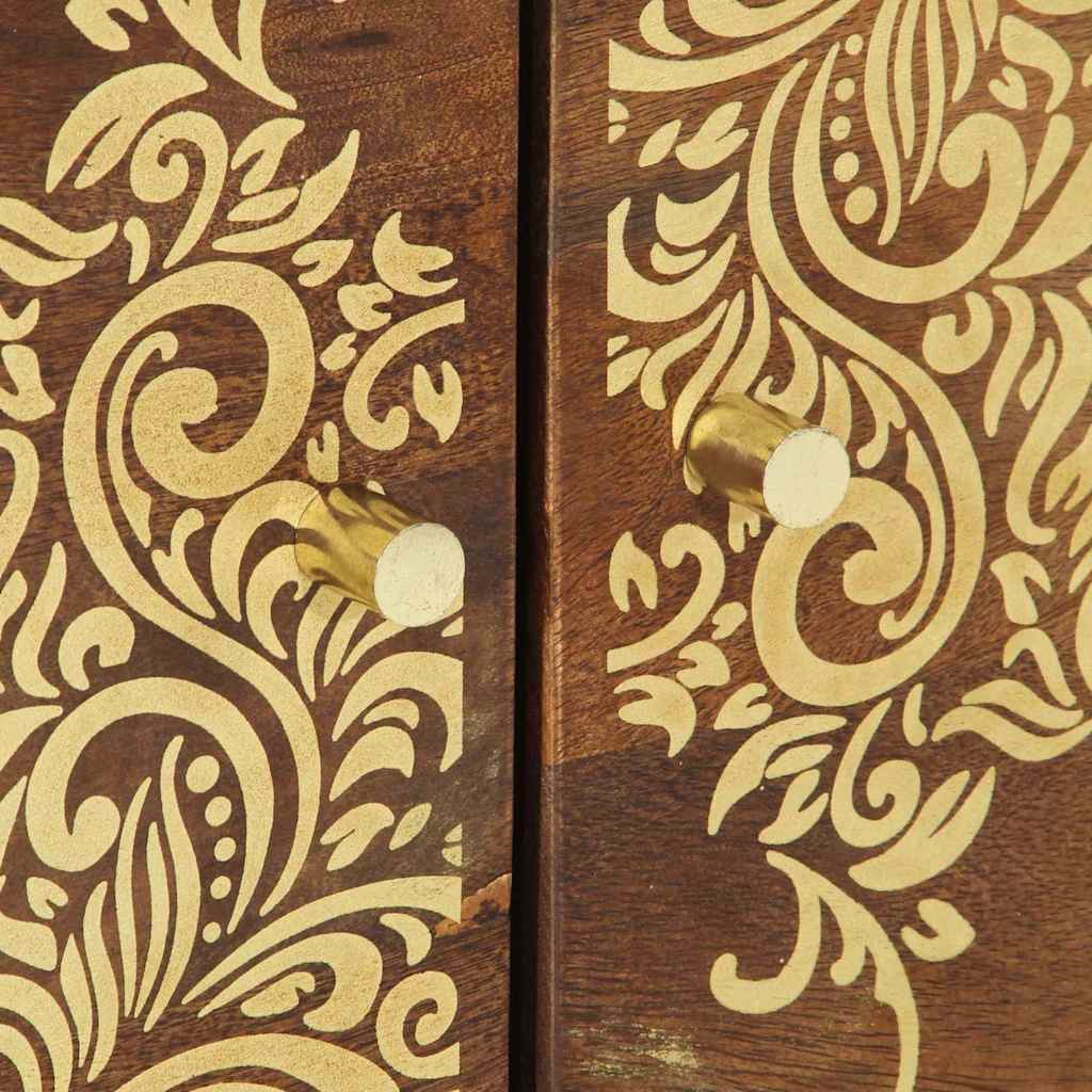 Salontafel Honingbruin 80 x 50 x 40 cm Massief Mango Hout is nu te koop bij PeponiXL, paradijselijk wonen!