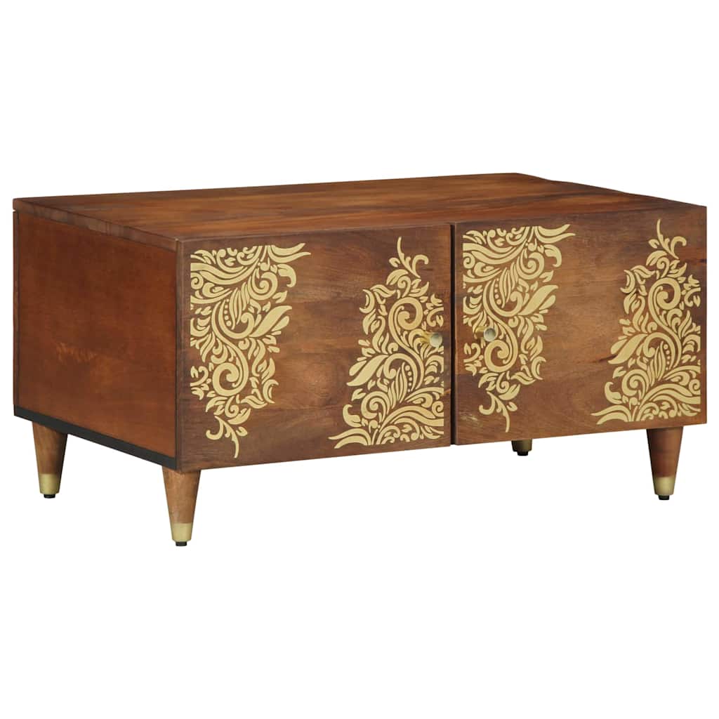 Salontafel Honingbruin 80 x 50 x 40 cm Massief Mango Hout is nu te koop bij PeponiXL, paradijselijk wonen!