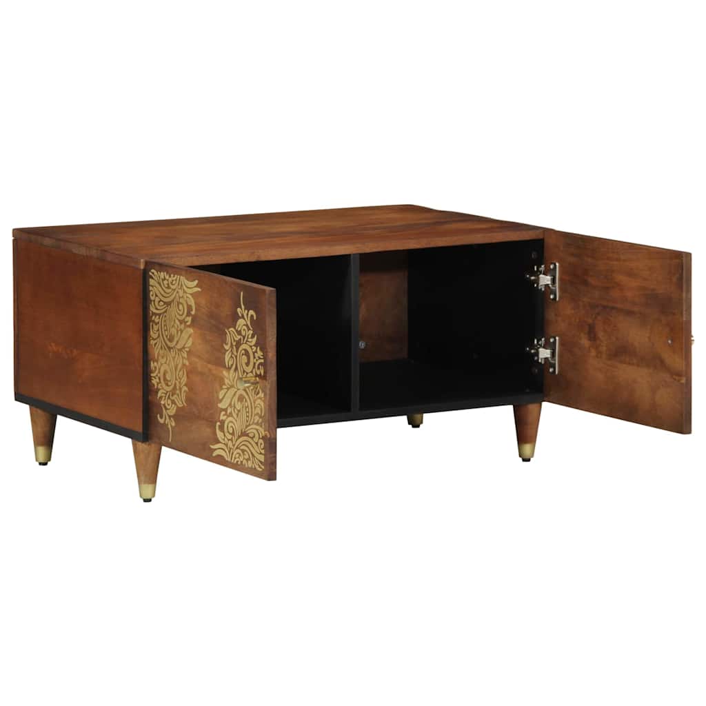 Salontafel Honingbruin 80 x 50 x 40 cm Massief Mango Hout is nu te koop bij PeponiXL, paradijselijk wonen!