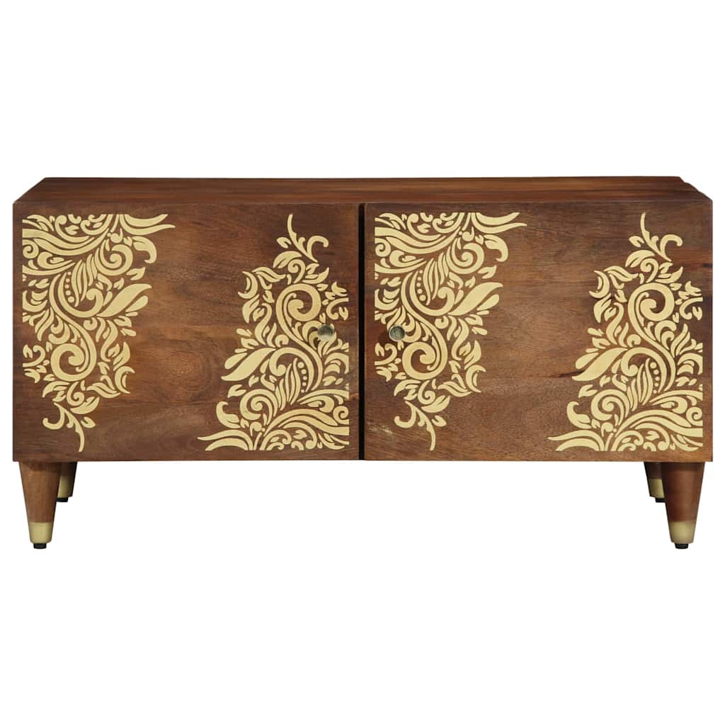 Salontafel Honingbruin 80 x 50 x 40 cm Massief Mango Hout is nu te koop bij PeponiXL, paradijselijk wonen!