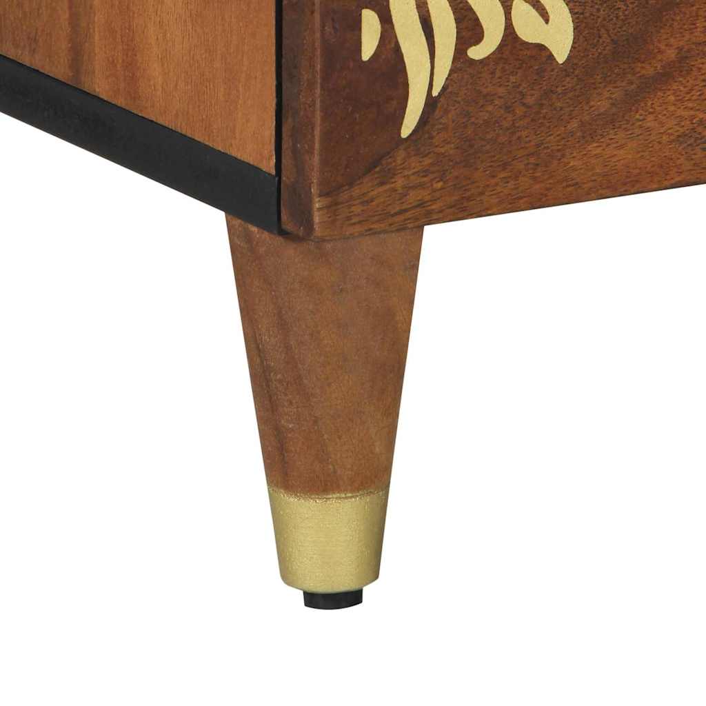 Nachtkastje Honingbruin 50 x 33 x 62 cm Massief Mango Hout is nu te koop bij PeponiXL, paradijselijk wonen!