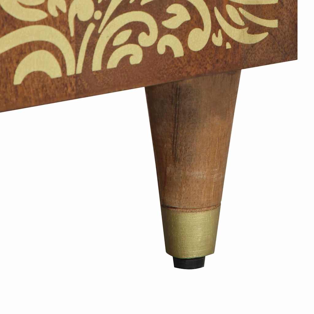 Nachtkastje met Deur met lade Honingbruin 50 x 33 x 60 cm is nu te koop bij PeponiXL, paradijselijk wonen!