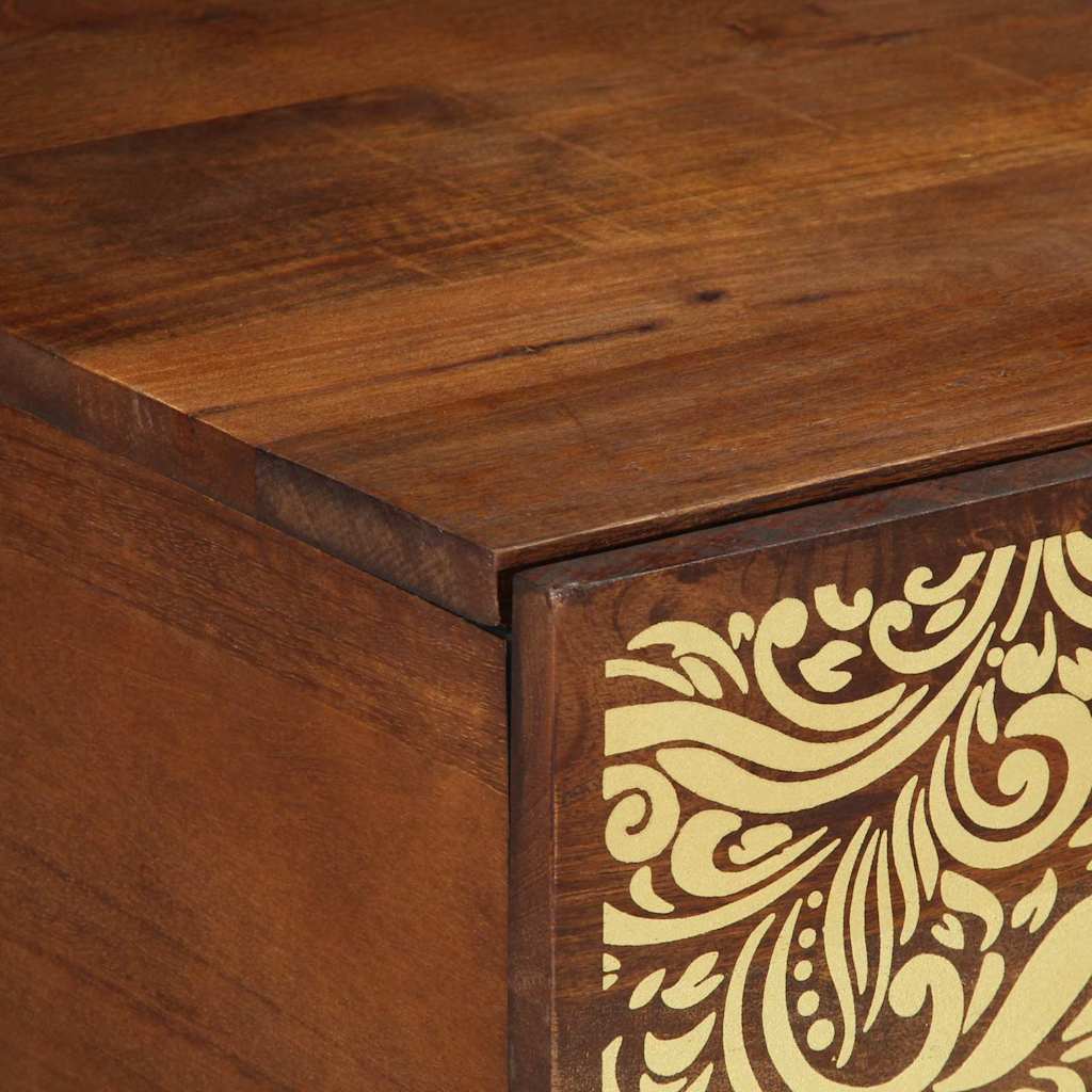 Salontafel Honingbruin 100 x 54 x 40 cm Massief Mango Hout is nu te koop bij PeponiXL, paradijselijk wonen!