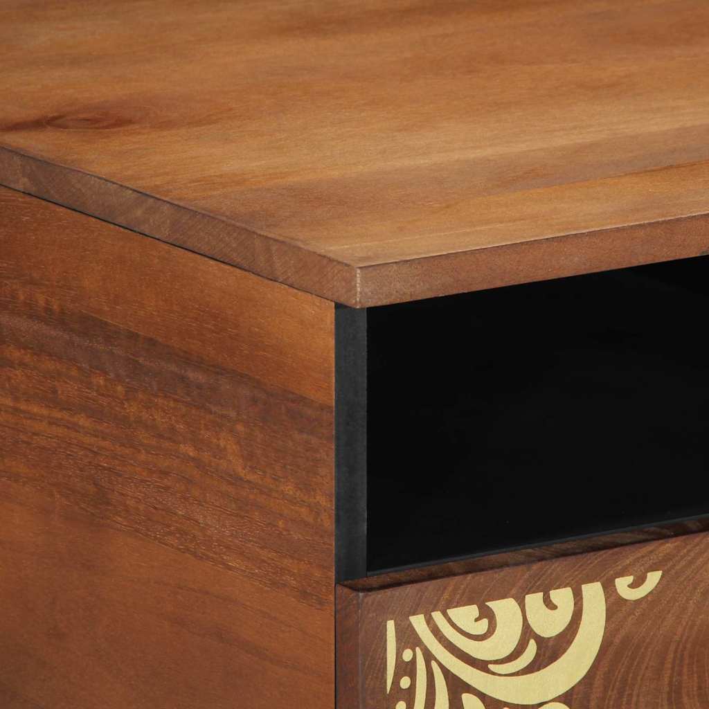 Salontafel Honingbruin 80 x 54 x 40 cm Massief Mango Hout is nu te koop bij PeponiXL, paradijselijk wonen!