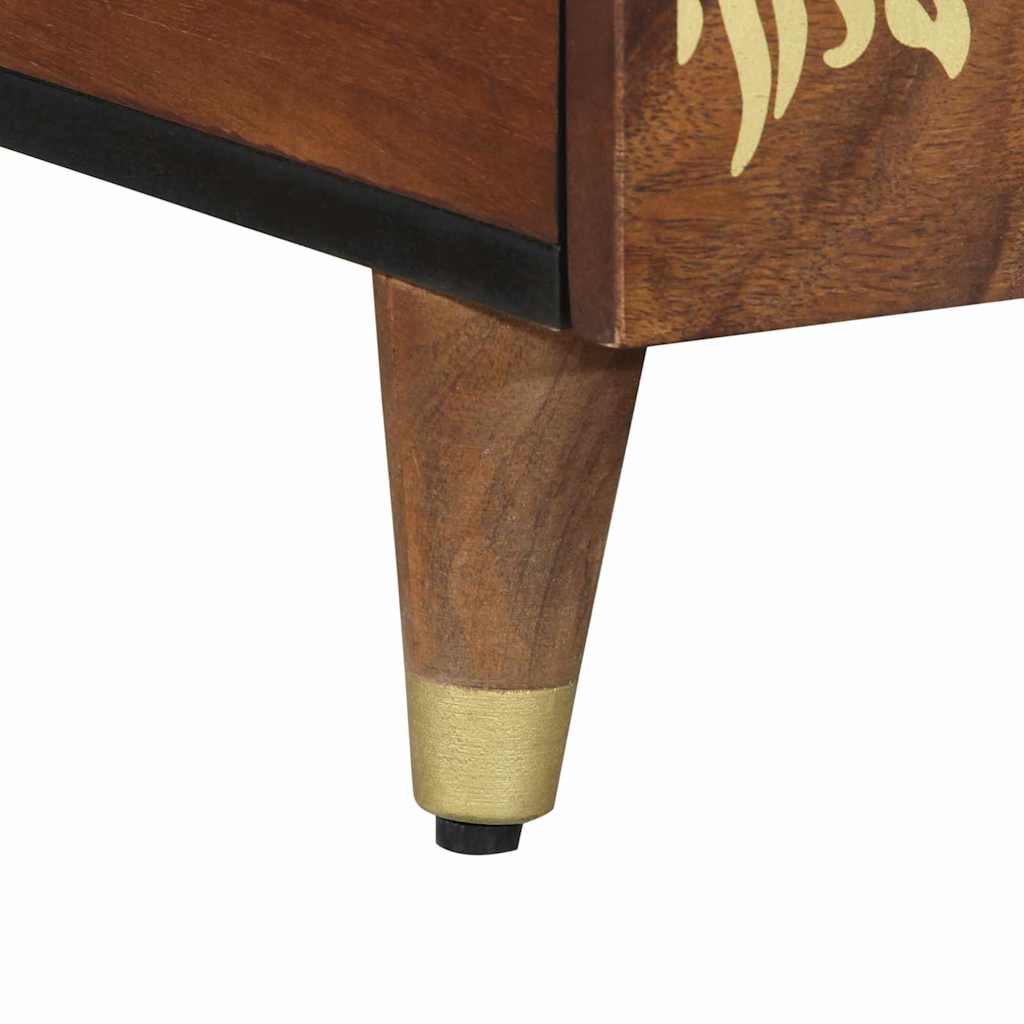 Salontafel Honingbruin 80 x 54 x 40 cm Massief Mango Hout is nu te koop bij PeponiXL, paradijselijk wonen!
