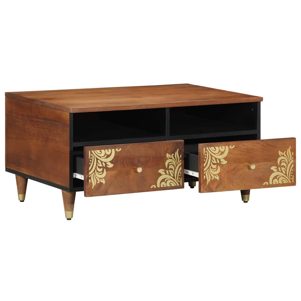 Salontafel Honingbruin 80 x 54 x 40 cm Massief Mango Hout is nu te koop bij PeponiXL, paradijselijk wonen!