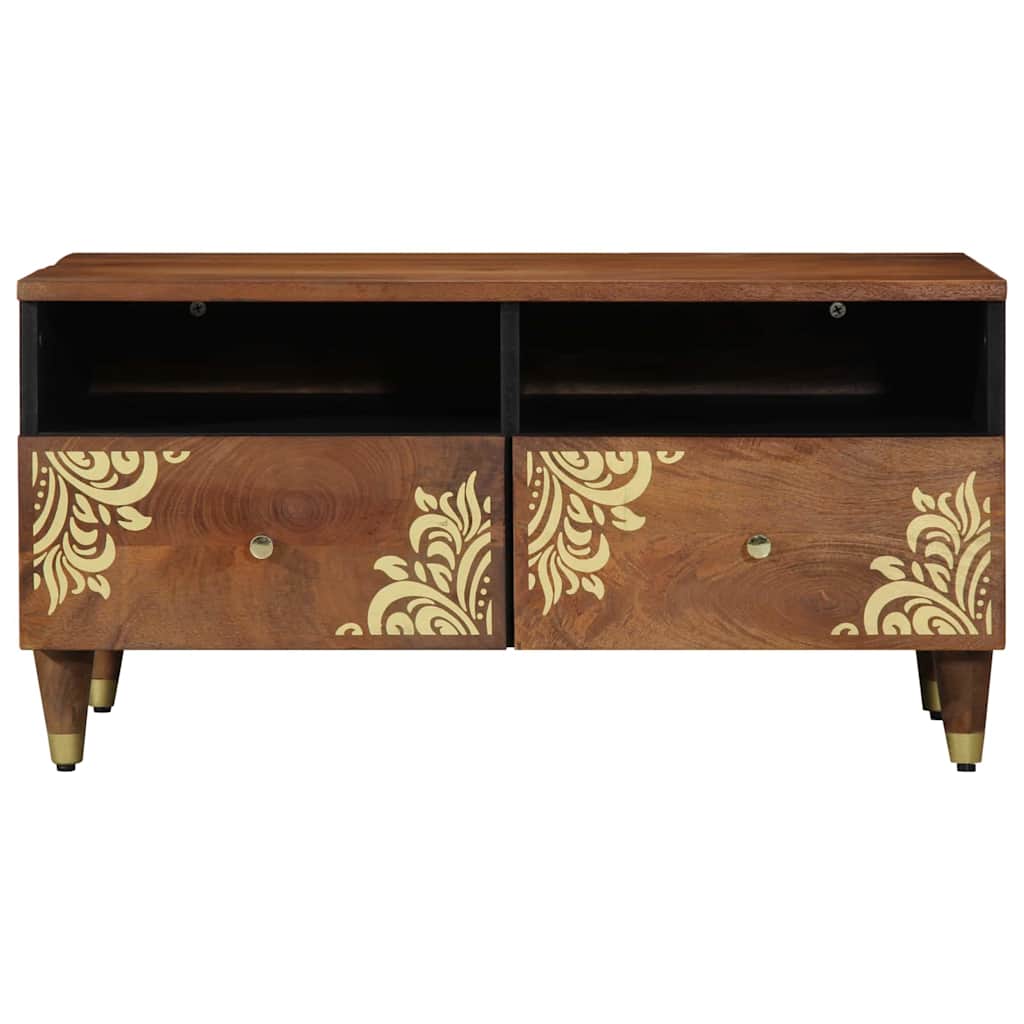Salontafel Honingbruin 80 x 54 x 40 cm Massief Mango Hout is nu te koop bij PeponiXL, paradijselijk wonen!